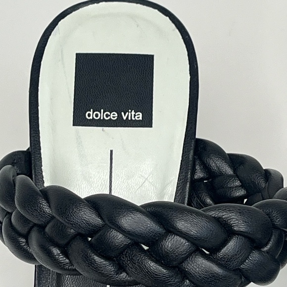 Dolce Vita Chunky Black Womens Sandels Size 10 - Picture 4 of 6